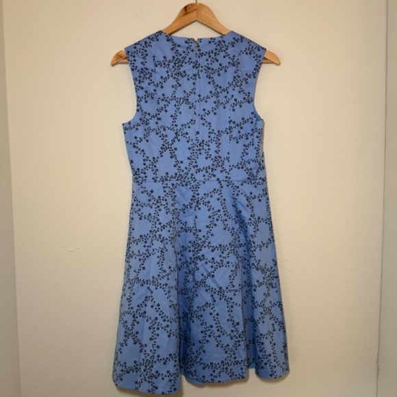 Draper James Dress Women's Size 8 Blue Floral Sleeveless Mini Preppy Southern - Picture 6 of 6